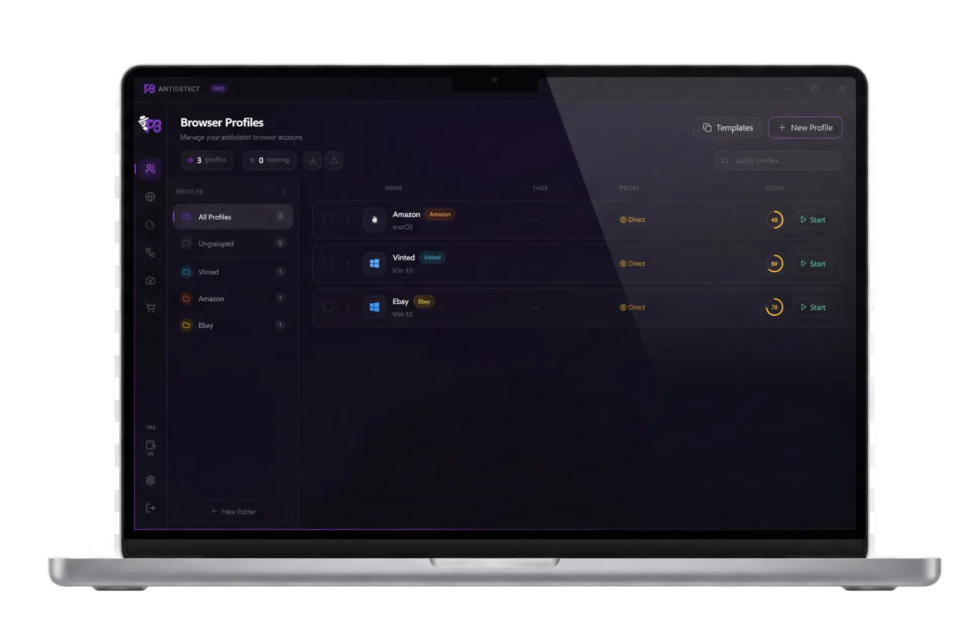 P8 AntiDetect Dashboard